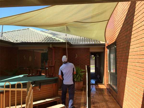 Residential Shade Sail Cleaning Services