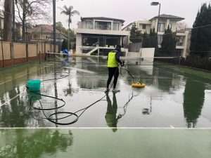 Tennis Court Cleaning
